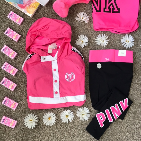PINK Victoria's Secret Jackets & Blazers - 🆕 PINK workout coaches windbreaker